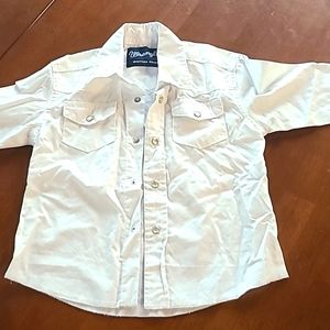 Authentic Wrangler White Cowboy Shirt